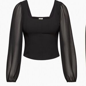 NEW Wilfred Grace Top In Black Size XL